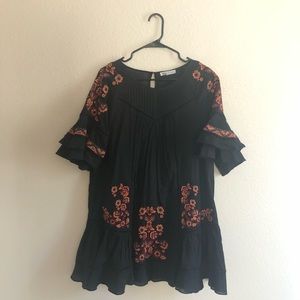 Vicidolls Floral Embroidery Dress